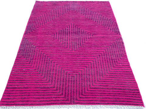 Kilim Purple Hand Knotted 40 X 60 Area Rug 700-147145 Image 1