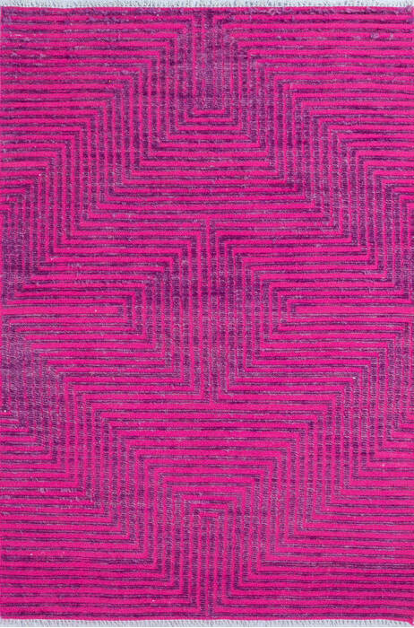 Kilim Purple Hand Knotted 40 X 60 Area Rug 700-147145 Image 0