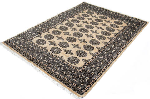 Bokhara Beige Hand Knotted 49 X 64 Area Rug 700-147146 Image 2