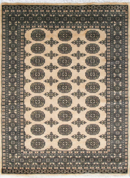 Bokhara Beige Hand Knotted 49 X 64 Area Rug 700-147146 Image 0
