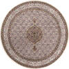 Nain White Round Hand Knotted 50 X 50 Area Rug 254-147152 Thumb 0