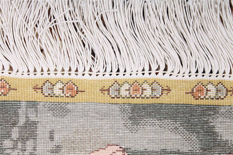 Asian Inspired Beige Hand Knotted 20 X 30 Area Rug 254-147157 Image 3