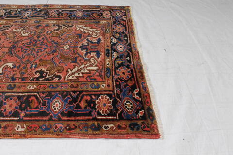 Heriz Red Runner Hand Knotted 40 X 810 Area Rug 254-147159 Image 2