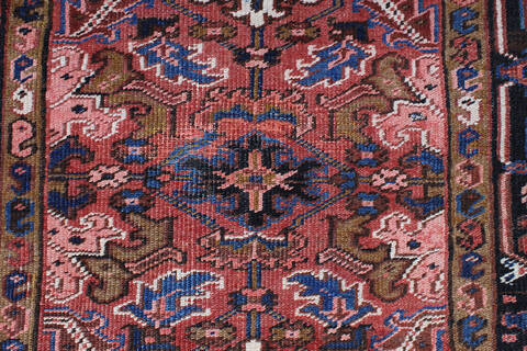 Heriz Red Runner Hand Knotted 40 X 810 Area Rug 254-147159 Image 3