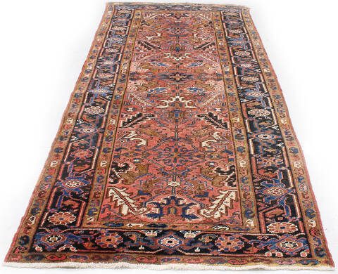 Heriz Red Runner Hand Knotted 40 X 810 Area Rug 254-147159 Image 5