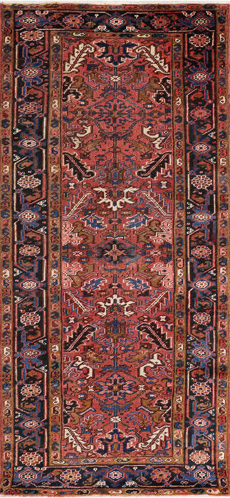 Heriz Red Runner Hand Knotted 40 X 810 Area Rug 254-147159 Image 0