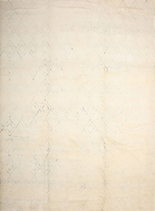 Moroccan Beige Hand Knotted 96 X 138 Area Rug 254-147160 Image 0