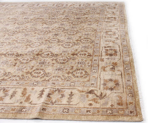 Moroccan Beige Hand Knotted 80 X 100 Area Rug 254-147161 Image 2
