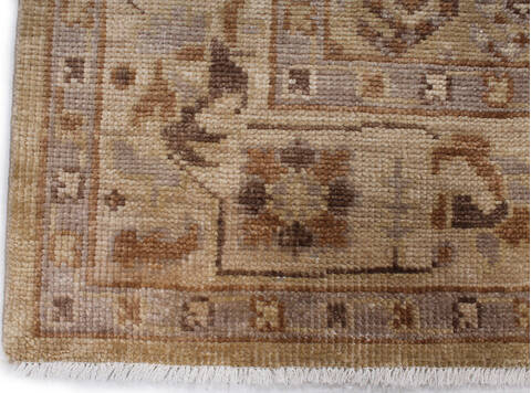 Moroccan Beige Hand Knotted 80 X 100 Area Rug 254-147161 Image 4