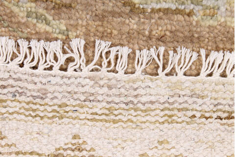 Moroccan Beige Hand Knotted 80 X 100 Area Rug 254-147162 Image 1