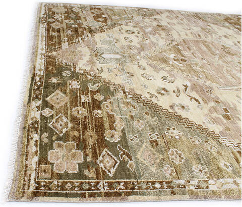 Moroccan Beige Hand Knotted 80 X 100 Area Rug 254-147162 Image 3