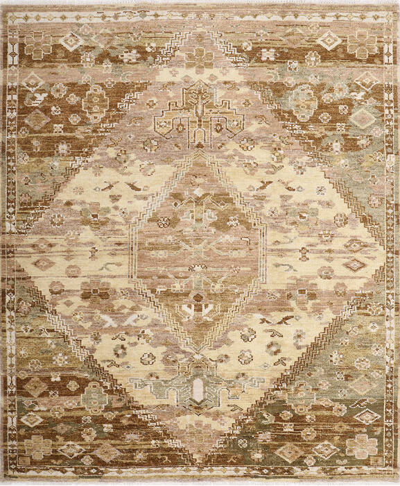 Moroccan Beige Hand Knotted 80 X 100 Area Rug 254-147162 Image 0