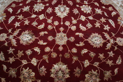 Jaipur Red Round Hand Knotted 911 X 100 Area Rug 905-147163 Image 3