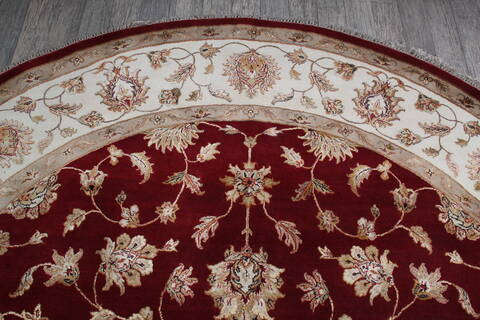 Jaipur Red Round Hand Knotted 911 X 100 Area Rug 905-147163 Image 4
