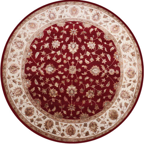 Jaipur Red Round Hand Knotted 911 X 100 Area Rug 905-147163 Image 0