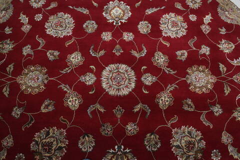 Jaipur Red Round Hand Knotted 100 X 100 Area Rug 905-147164 Image 3