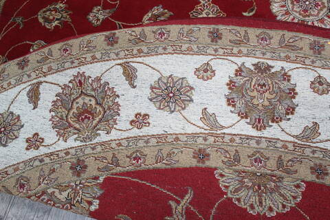 Jaipur Red Round Hand Knotted 100 X 100 Area Rug 905-147164 Image 6