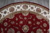Jaipur Red Round Hand Knotted 100 X 100  Area Rug 905-147164 Thumb 4
