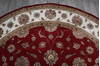 Jaipur Red Round Hand Knotted 100 X 100 Area Rug 905-147164 Thumb 4