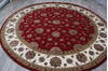 Jaipur Red Round Hand Knotted 100 X 100  Area Rug 905-147164 Thumb 5