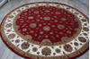 Jaipur Red Round Hand Knotted 100 X 100 Area Rug 905-147164 Thumb 5