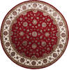 Jaipur Red Round Hand Knotted 100 X 100  Area Rug 905-147164 Thumb 0