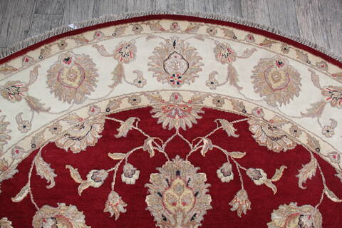 Jaipur Red Round Hand Knotted 710 X 80 Area Rug 905-147165 Image 4