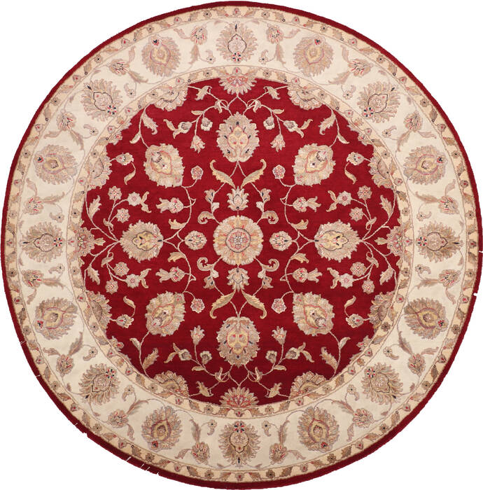 Jaipur Red Round Hand Knotted 710 X 80 Area Rug 905-147165 Image 0