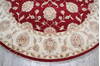 Jaipur Red Round Hand Knotted 710 X 80  Area Rug 905-147165 Thumb 2