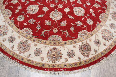 Jaipur Red Round Hand Knotted 711 X 710 Area Rug 905-147166 Image 2