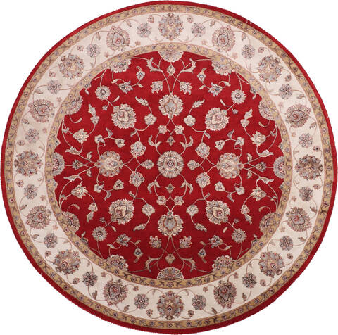 Jaipur Red Round Hand Knotted 711 X 710 Area Rug 905-147166 Image 0