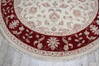 Jaipur White Round Hand Knotted 80 X 711  Area Rug 905-147167 Thumb 2
