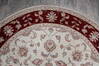 Jaipur White Round Hand Knotted 80 X 711  Area Rug 905-147167 Thumb 4