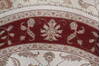 Jaipur White Round Hand Knotted 80 X 711  Area Rug 905-147167 Thumb 6