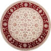 Jaipur White Round Hand Knotted 80 X 711  Area Rug 905-147167 Thumb 0
