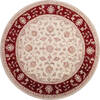 Jaipur White Round Hand Knotted 80 X 711 Area Rug 905-147167 Thumb 0