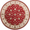 Jaipur Red Round Hand Knotted 80 X 82  Area Rug 905-147171 Thumb 0