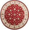 Jaipur Red Round Hand Knotted 80 X 82 Area Rug 905-147171 Thumb 0