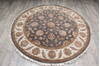 Jaipur Grey Round Hand Knotted 60 X 61  Area Rug 905-147172 Thumb 1