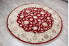 Jaipur Red Round Hand Knotted 60 X 60 Area Rug 905-147173 Thumb 2