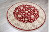 Jaipur Red Round Hand Knotted 60 X 60  Area Rug 905-147173 Thumb 3