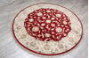 Jaipur Red Round Hand Knotted 60 X 60 Area Rug 905-147173 Thumb 3