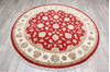 Jaipur Red Round Hand Knotted 60 X 61 Area Rug 905-147174 Thumb 1