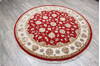 Jaipur Red Round Hand Knotted 60 X 61 Area Rug 905-147174 Thumb 2