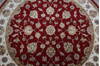 Jaipur Red Round Hand Knotted 60 X 61 Area Rug 905-147174 Thumb 4
