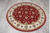 Jaipur Red Round Hand Knotted 60 X 61  Area Rug 905-147174 Thumb 5