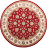 Jaipur Red Round Hand Knotted 60 X 61 Area Rug 905-147174 Thumb 0