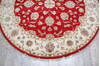 Jaipur Red Round Hand Knotted 60 X 511  Area Rug 905-147175 Thumb 2