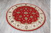 Jaipur Red Round Hand Knotted 60 X 511  Area Rug 905-147175 Thumb 5