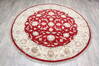 Jaipur Red Round Hand Knotted 60 X 60 Area Rug 905-147176 Thumb 1